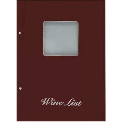 Next wine list με παράθυρο basic μπορντώ 23,5x32εκ.